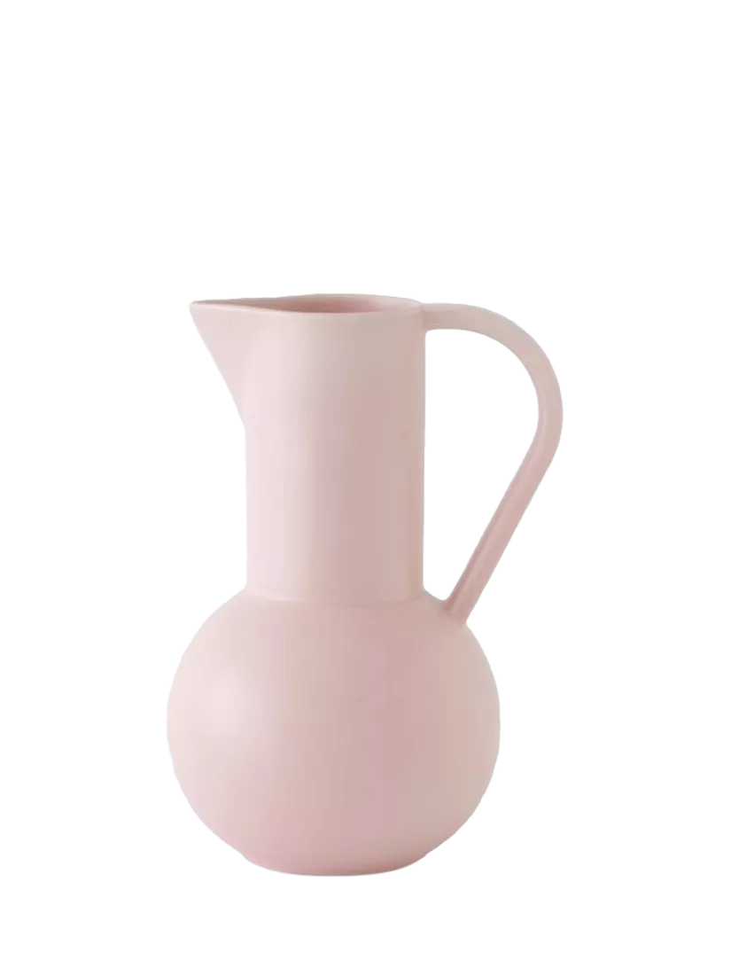 raawii Strøm earthenware jug coral blush 1.5L, UK version