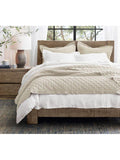 Pottery Barn Belgian flax linen diamond duvet cover King Size, UK version