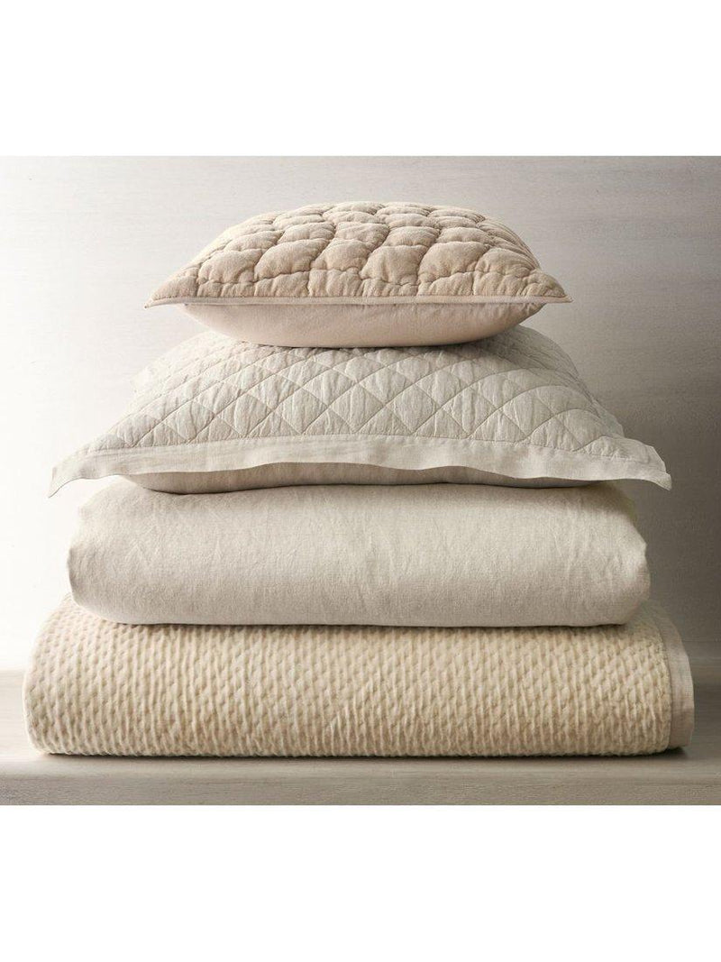 Pottery Barn Belgian flax linen diamond duvet cover King Size, UK version