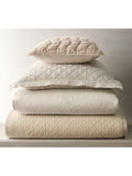 Pottery Barn Belgian flax linen diamond duvet cover King Size, UK version