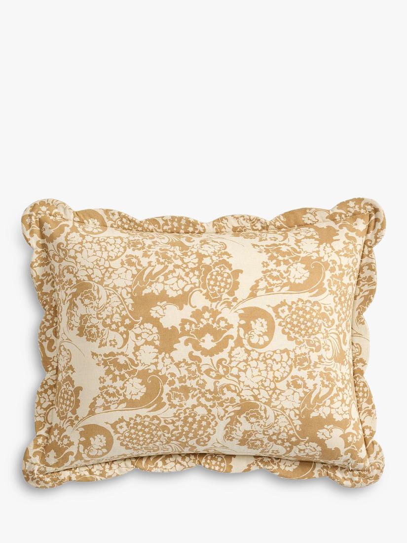 Pottery Barn velvet scallop edge reversible bedspread king size, imported from the UK