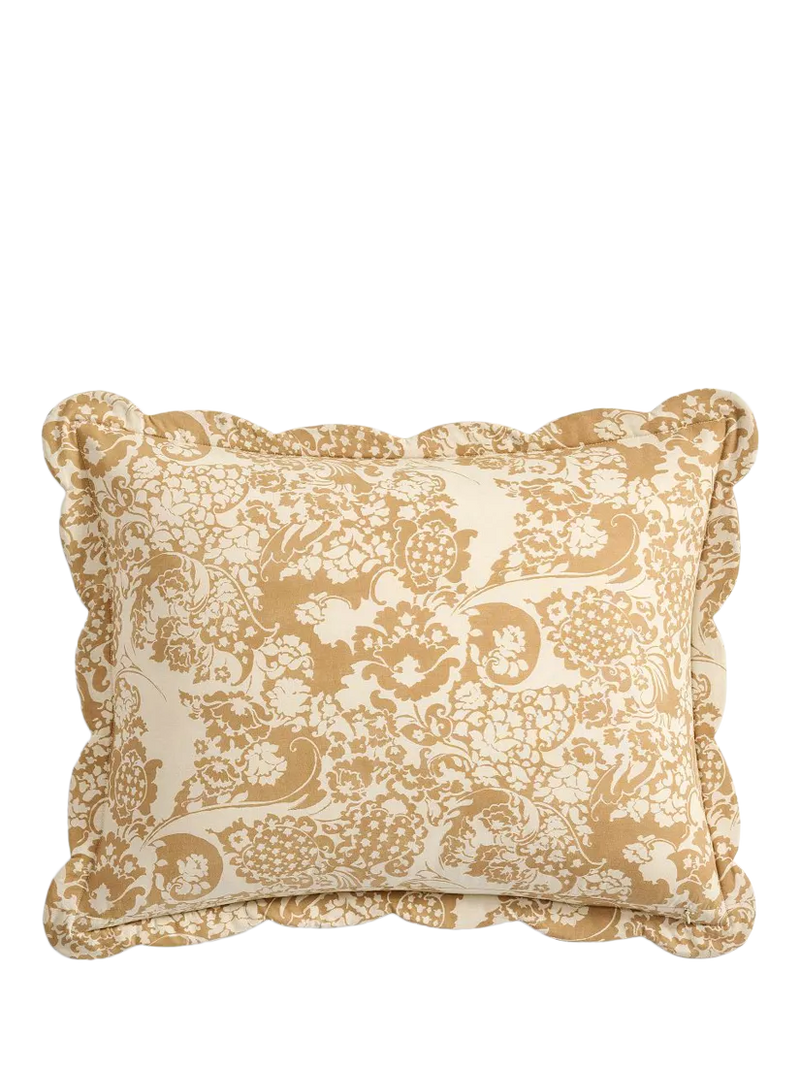 Pottery Barn velvet scallop edge reversible bedspread king size, imported from the UK