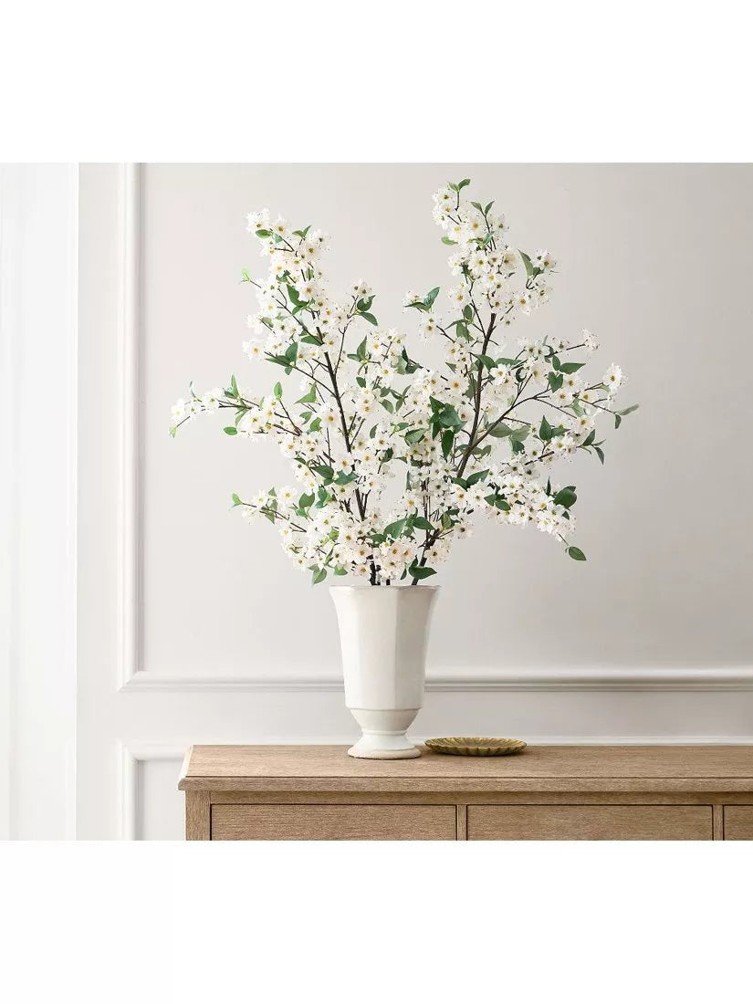 Pottery Barn dogwood flowering branch H137cm - British product