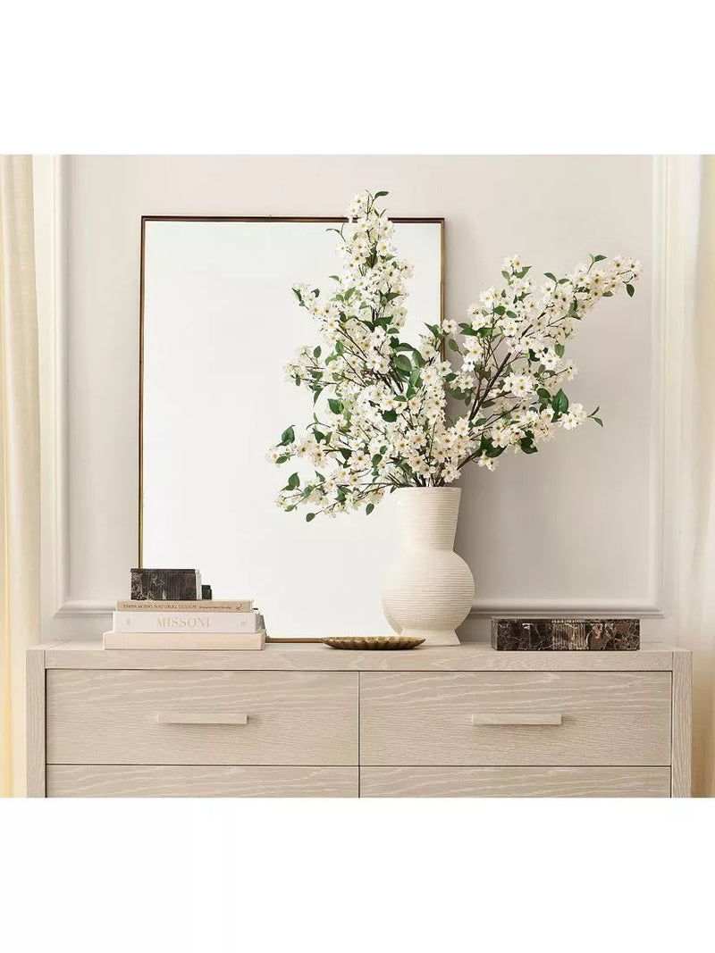 Pottery Barn dogwood flowering branch H137cm - British product