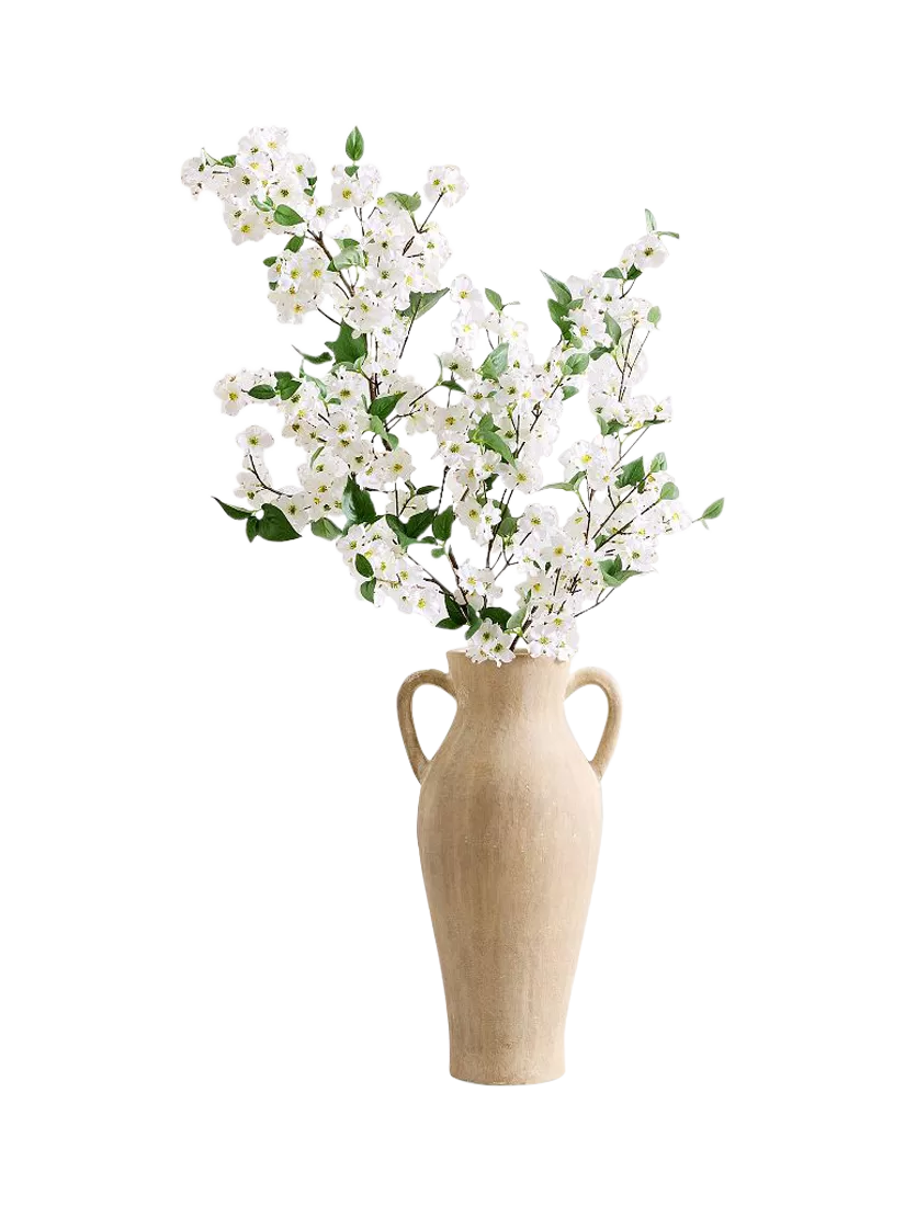 Pottery Barn dogwood flowering branch H137cm - British product