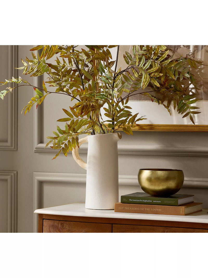 Pottery Barn artificial sumac branch H160cm green - British product