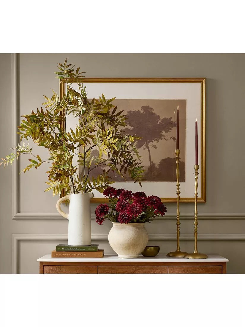 Pottery Barn artificial sumac branch H160cm green - British product