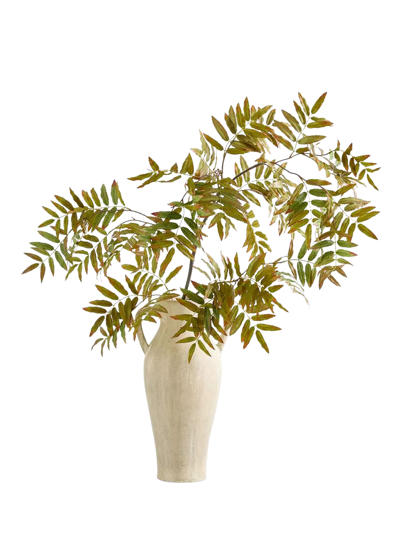 Pottery Barn artificial sumac branch H160cm green - British product