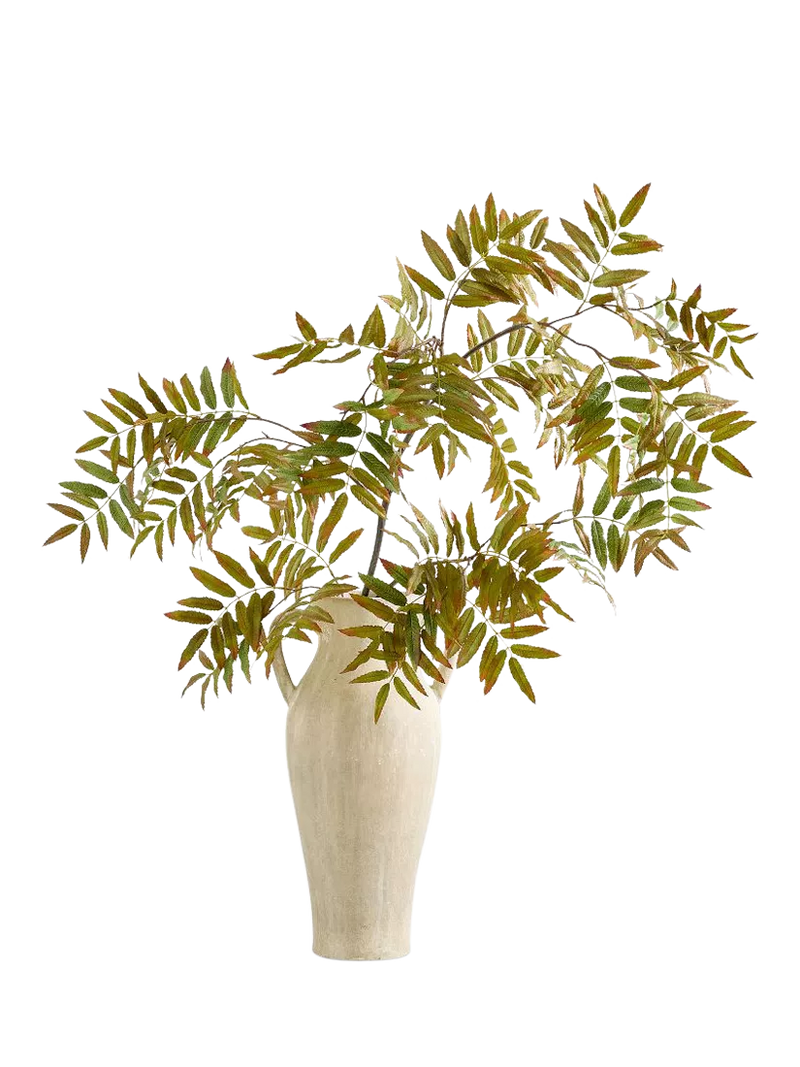 Pottery Barn artificial sumac branch H160cm green - British product