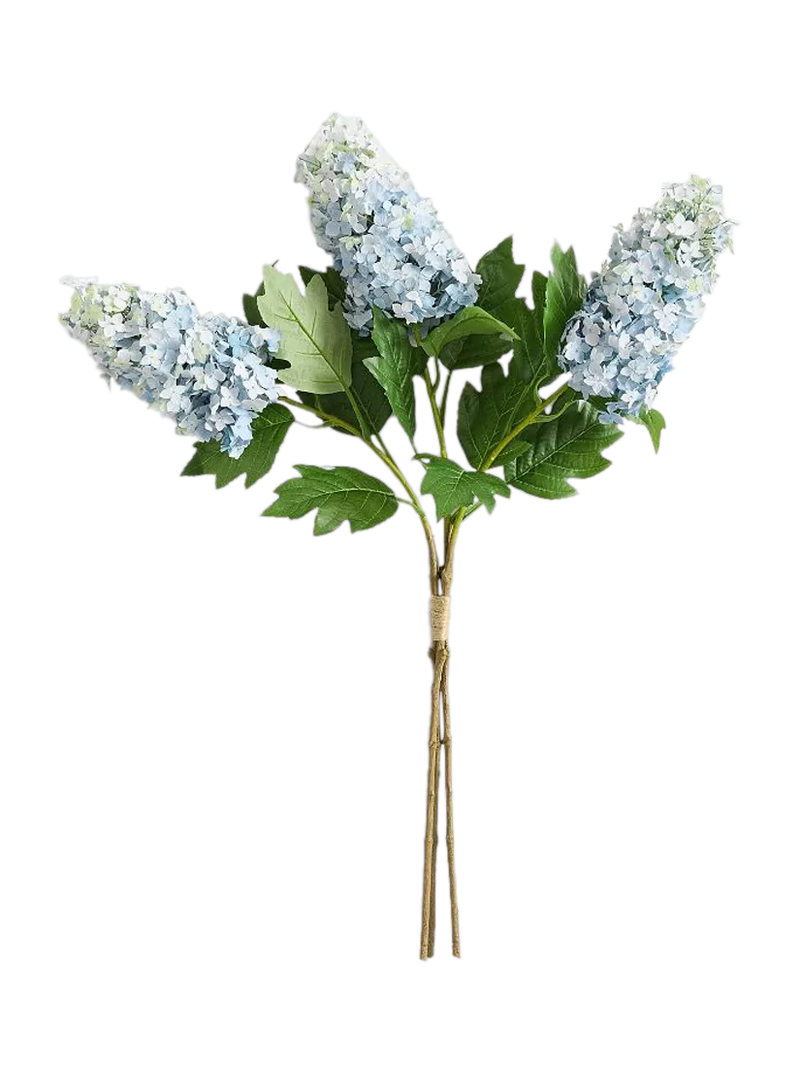 Pottery Barn hydrangea cone bundle dusty blue H91cm, imported from the UK
