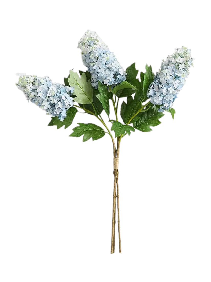Pottery Barn hydrangea cone bundle dusty blue H91cm, imported from the UK