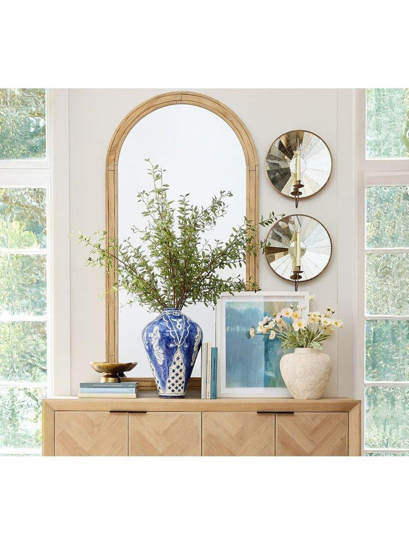 Pottery Barn mini green leaf branch H127cm, UK version