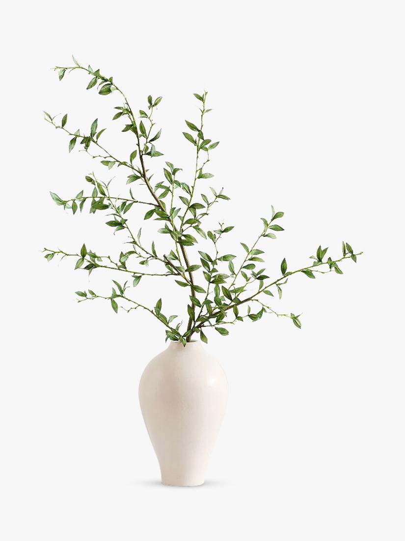 Pottery Barn mini green leaf branch H127cm, UK version