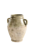 Pottery Barn French Pot Terracotta Vase Sage H22cm