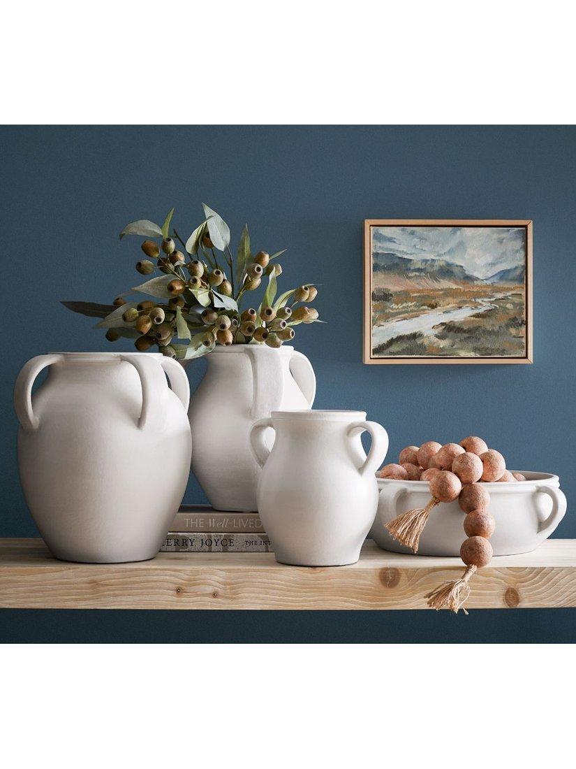 Pottery Barn Joshua earthenware vase H36cm, UK version