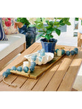 Pottery Barn rustic rectangular aluminium tray, imported from the UK