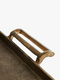 Pottery Barn rustic rectangular aluminium tray, imported from the UK