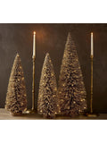 Pottery Barn Normandie Pillar Candle Holder in polished aluminium - British product