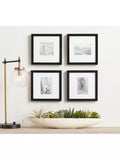 Pottery Barn square wood photo frame black, imported from the UK