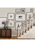 Pottery Barn square wood photo frame black, imported from the UK
