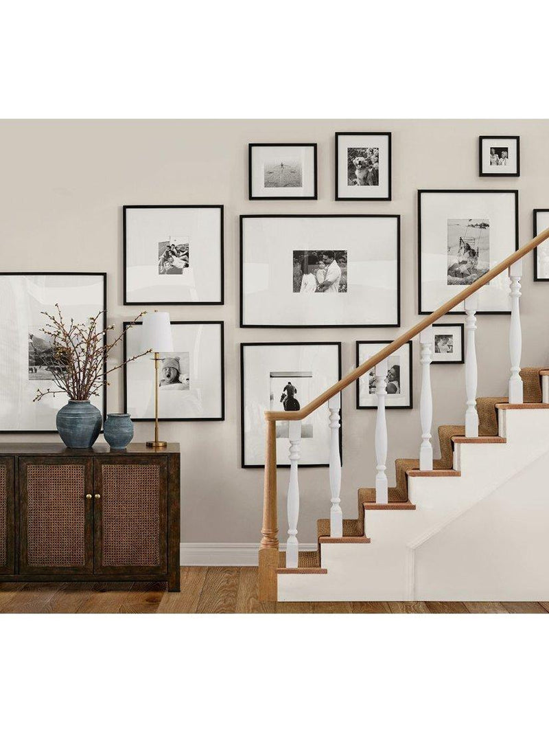 Pottery Barn square wood photo frame black, imported from the UK