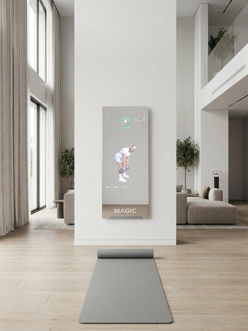MAGIC AI fitness mirror wall-mounted, imported from the UK