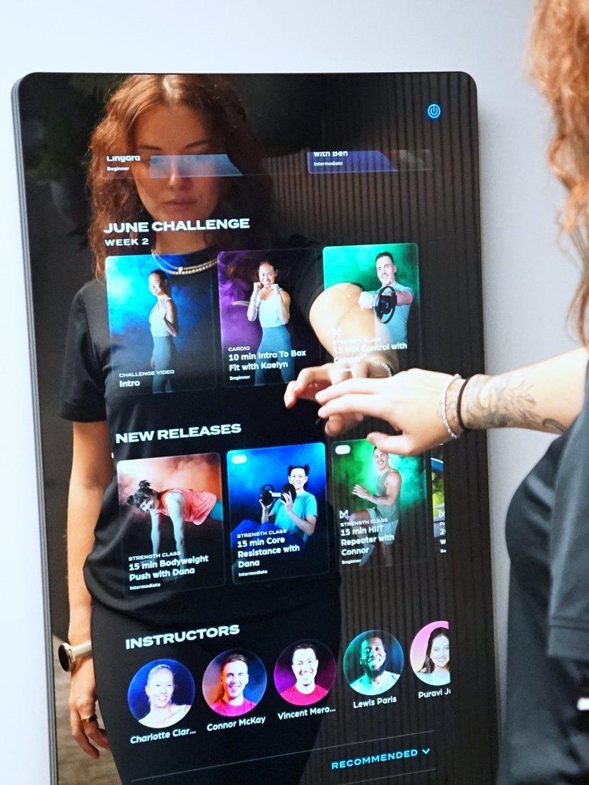 MAGIC AI fitness mirror wall-mounted, imported from the UK
