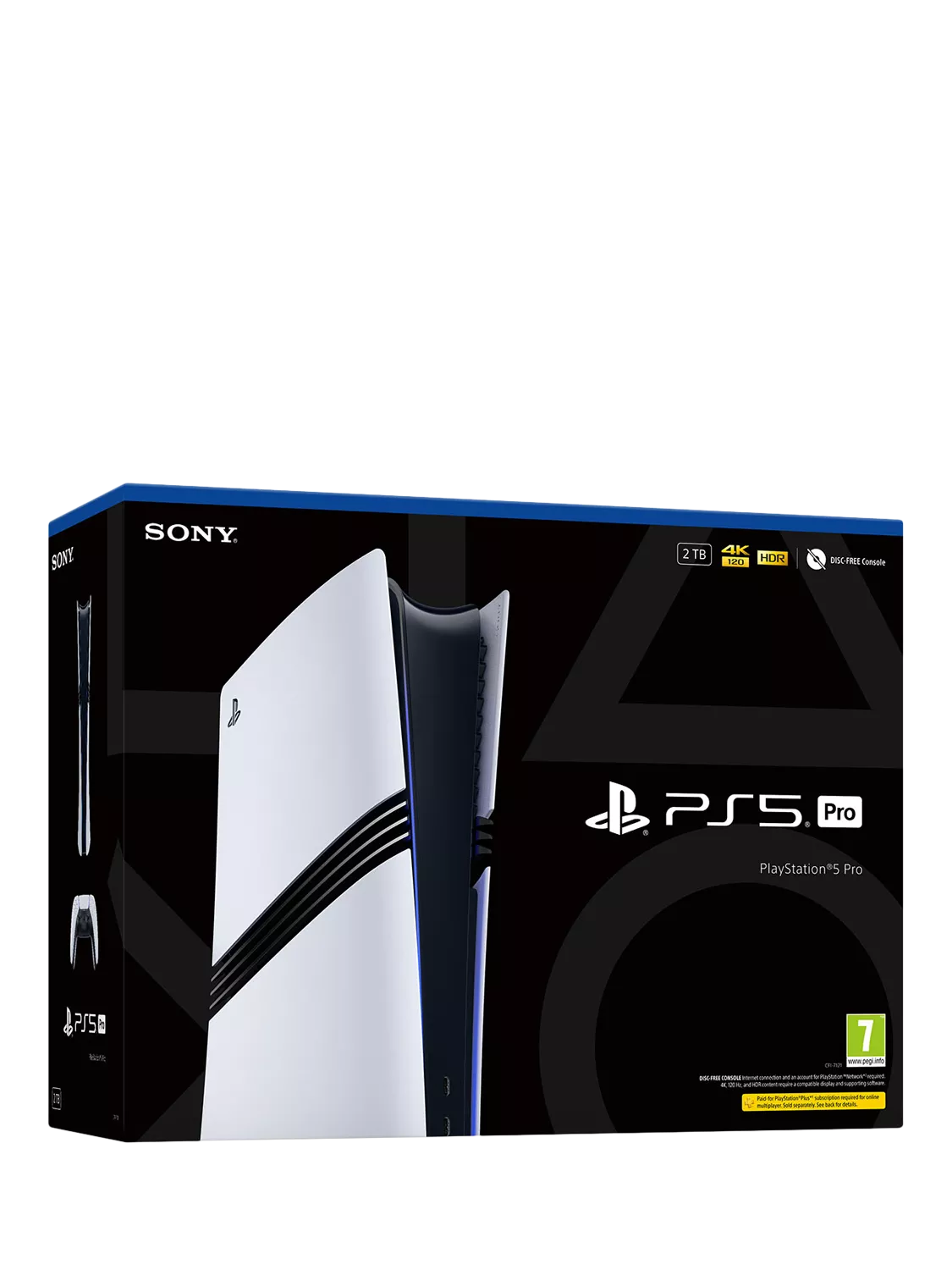 Sony PS5 Pro console with DualSense controller 2TB, imported from the UK