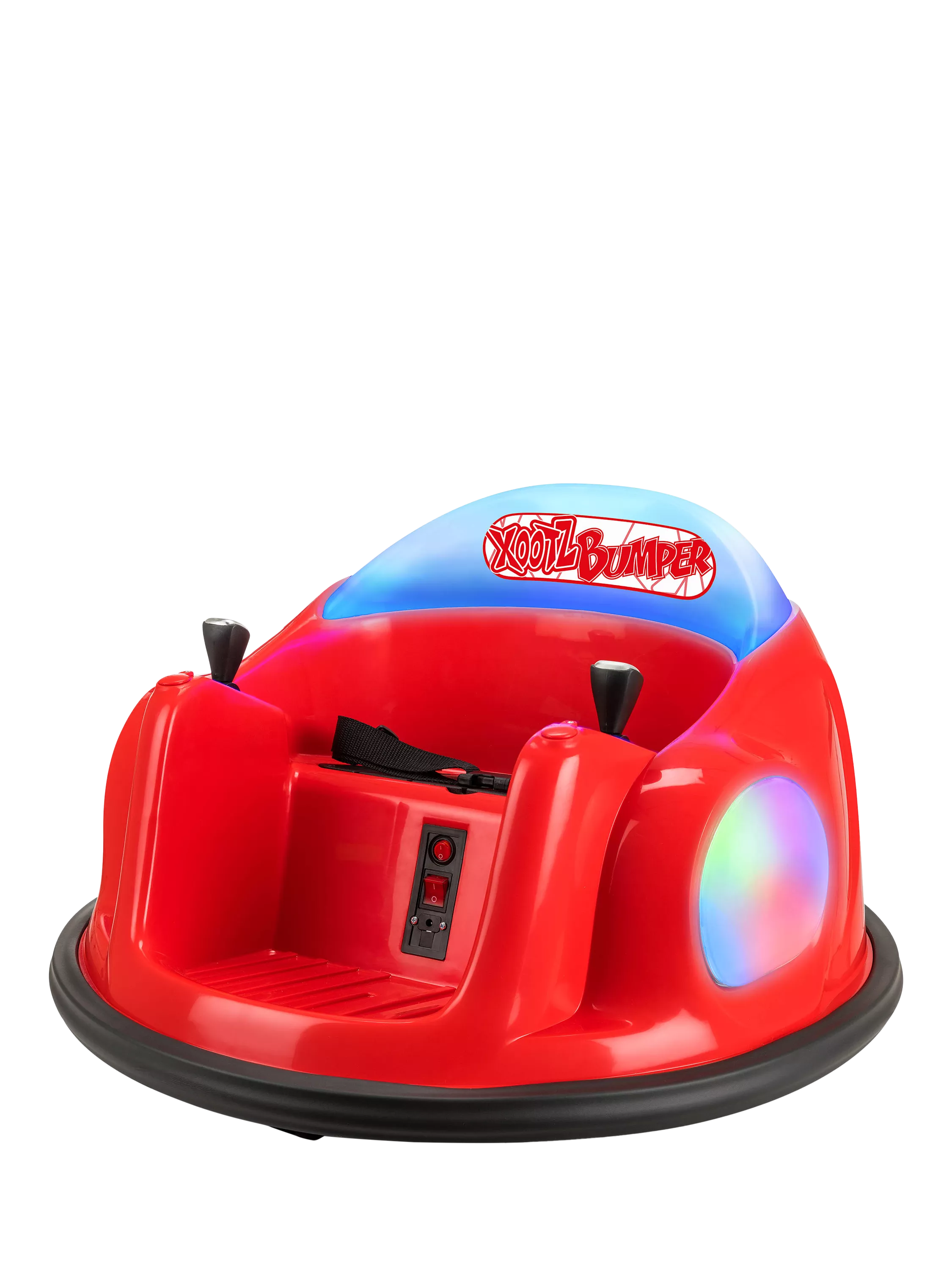 Xootz ride-on bumper car in multi colour - British product