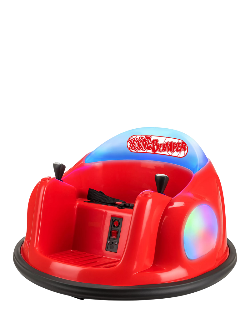 Xootz ride-on bumper car in multi colour - British product