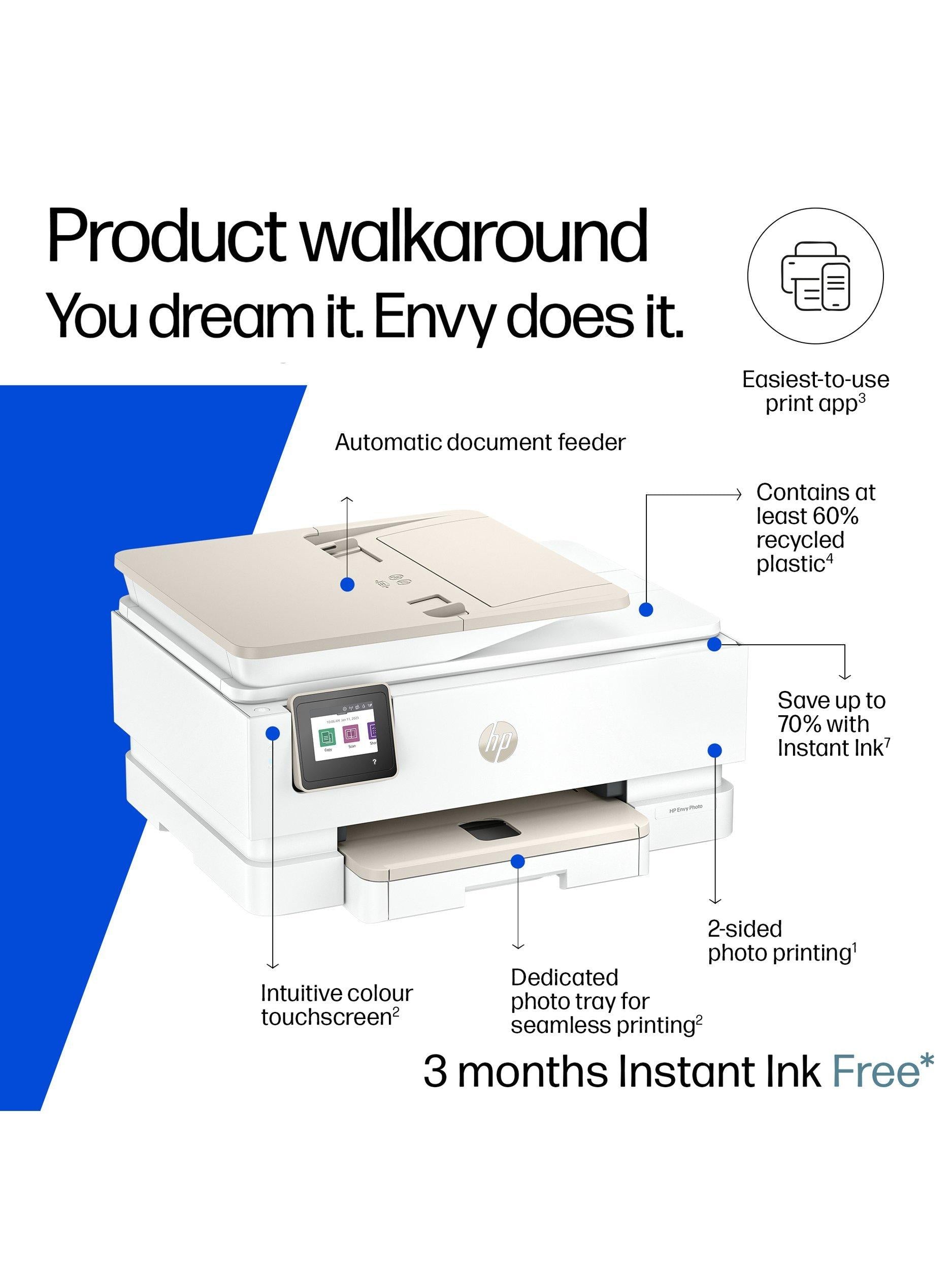 HP Envy Photo 7930 wireless printer white (British brand)