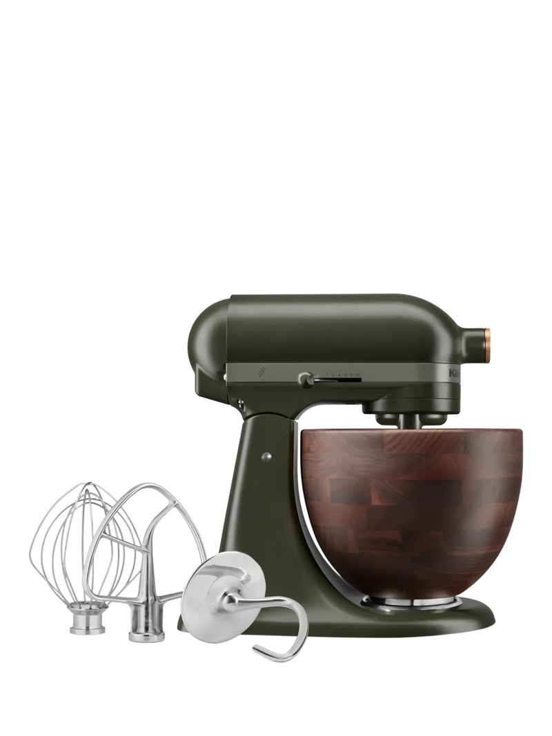 KitchenAid Artisan stand mixer 4.7L walnut wood bowl - British product