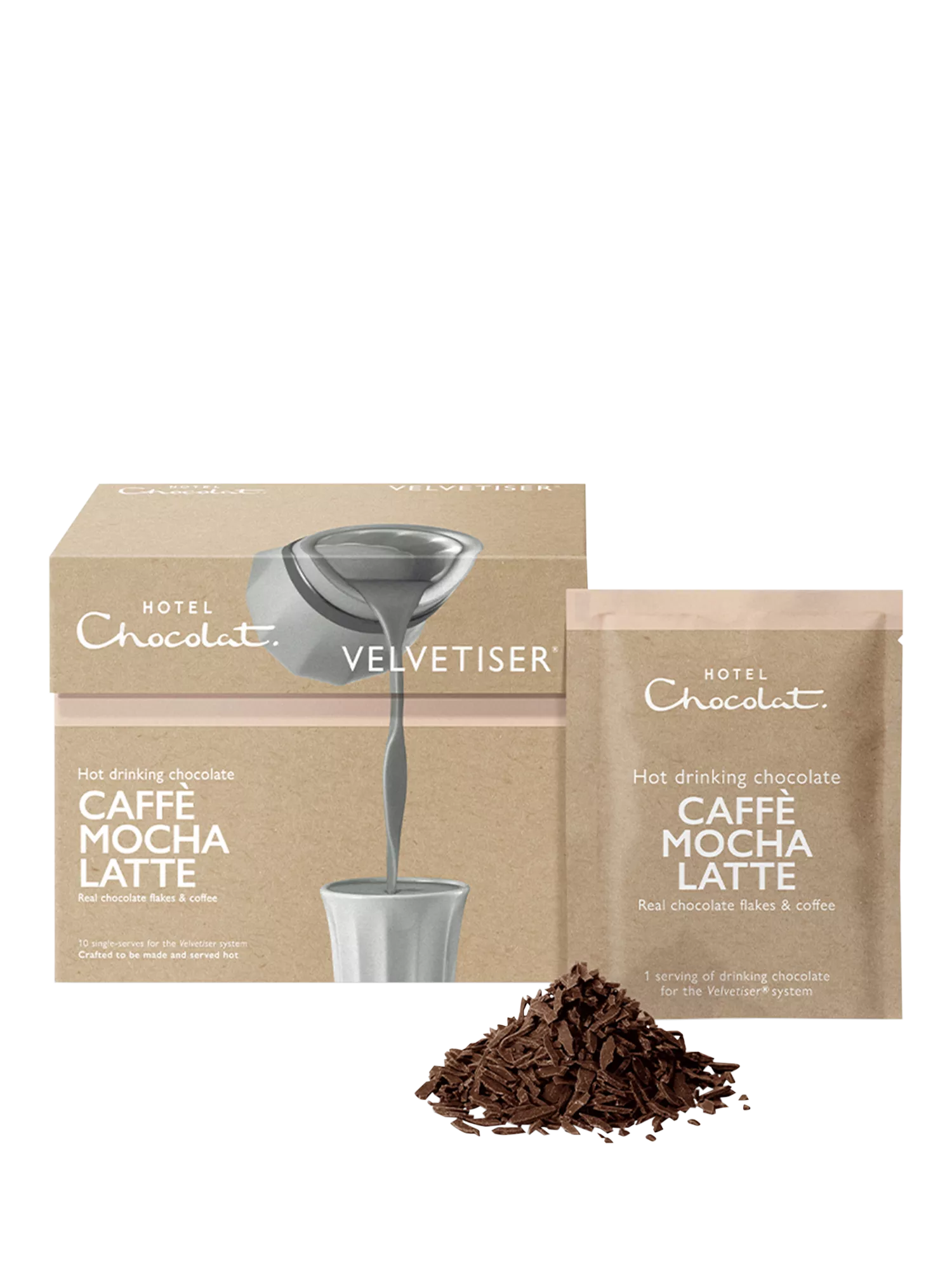 Hotel Chocolat Caffè Mocha Latte hot chocolate sachets 310g - British product