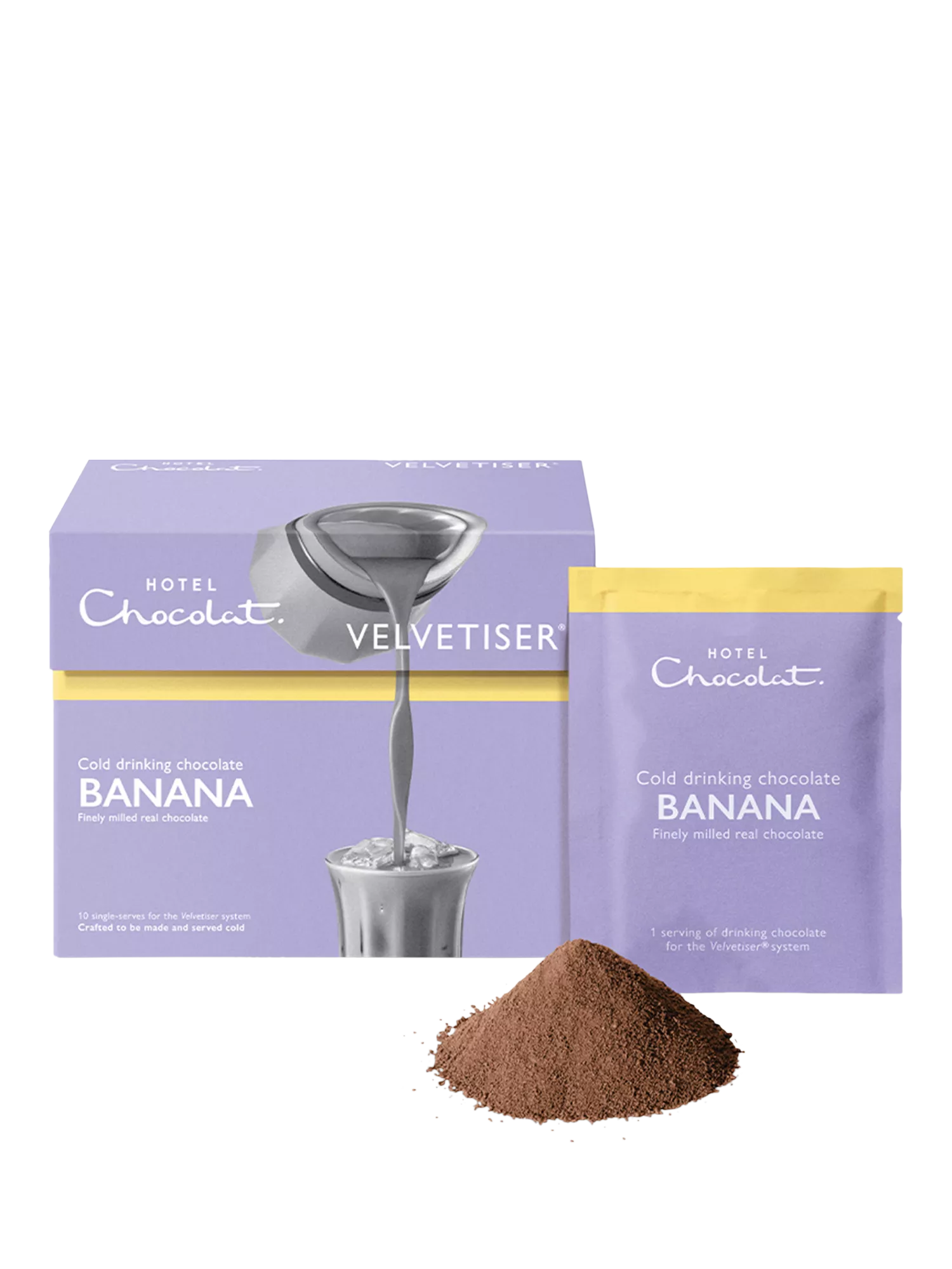 Hotel Chocolat banana cold chocolate sachets 300g, imported from the UK