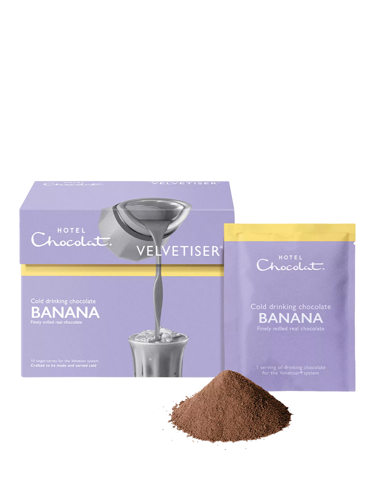 Hotel Chocolat banana cold chocolate sachets 300g, imported from the UK