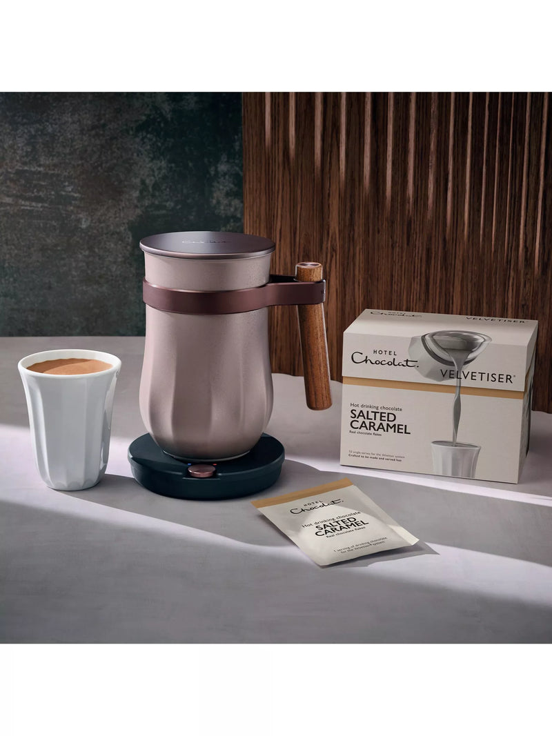 Hotel Chocolat salted caramel hot chocolate sachets 310g, UK version