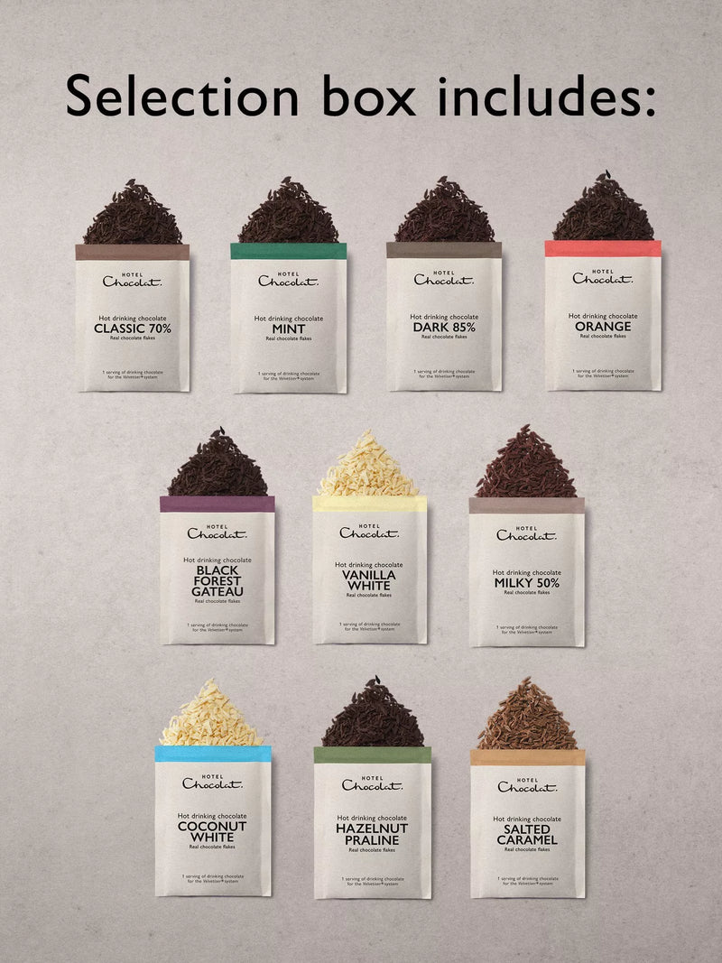 Hotel Chocolat hot chocolate selection box 310g, UK version