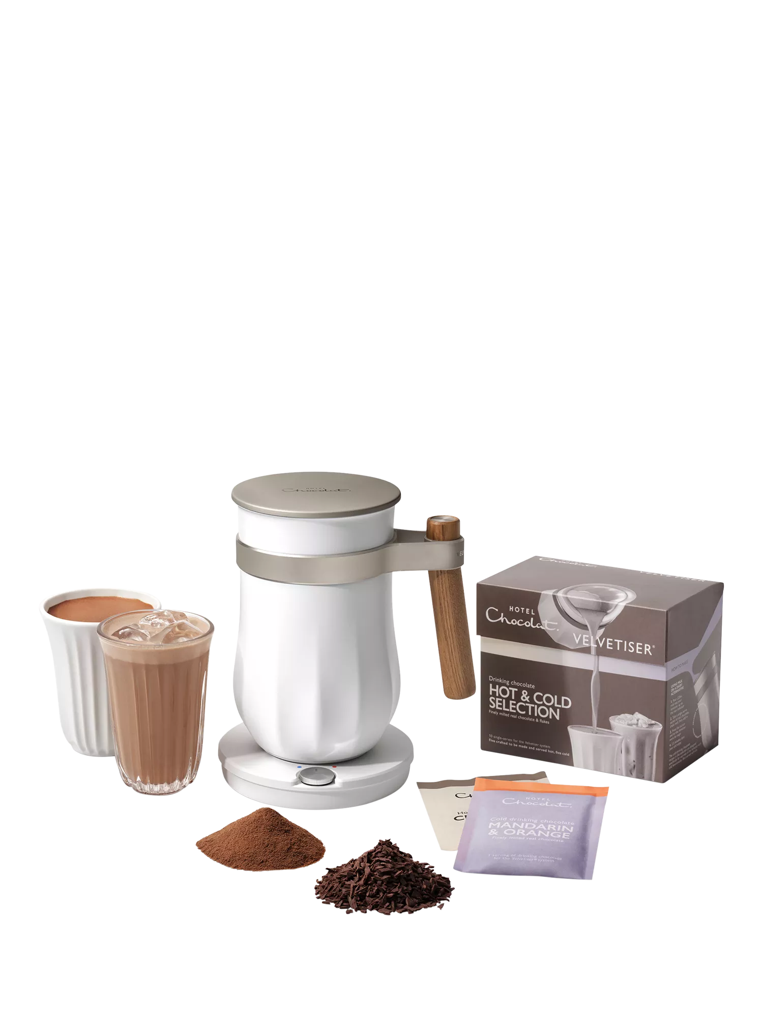 Hotel Chocolat Velvetiser drinking chocolate machine Chalk - British product