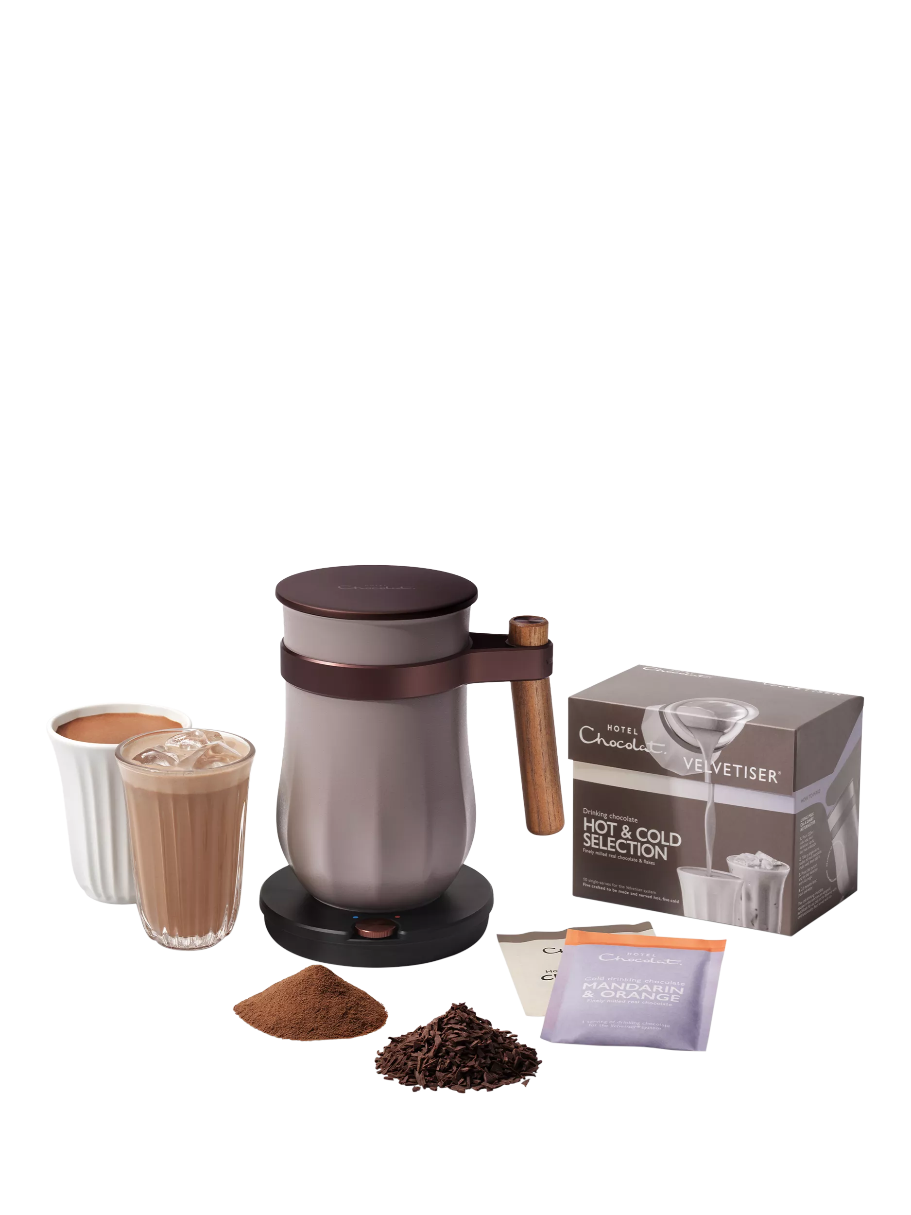 Hotel Chocolat Velvetiser Pebble drinking chocolate machine, UK version