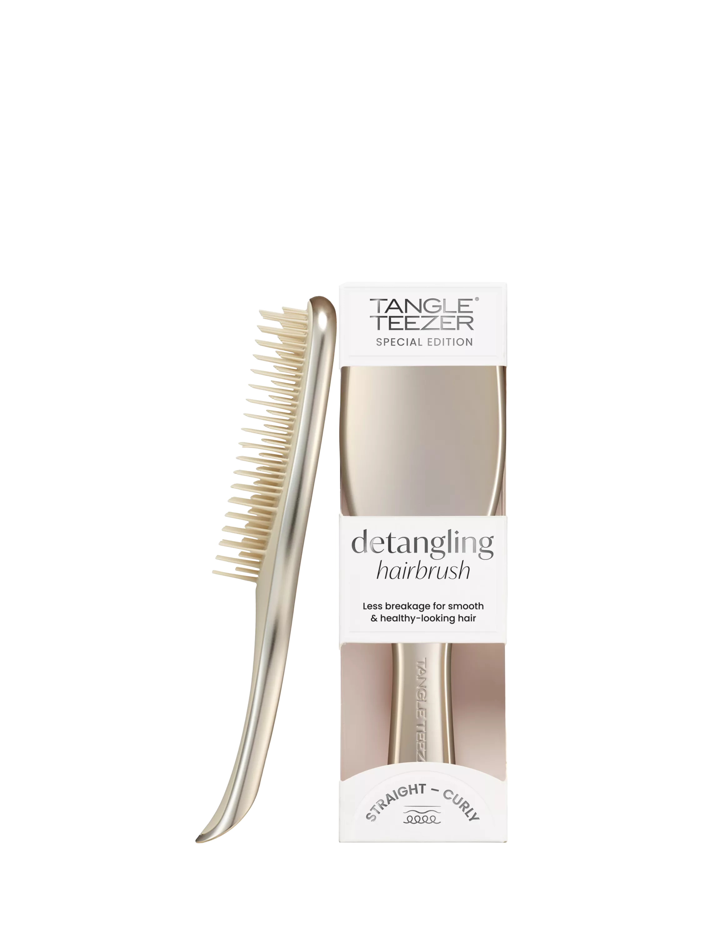 Tangle Teezer Chrome brush Champagne Gold (British brand)