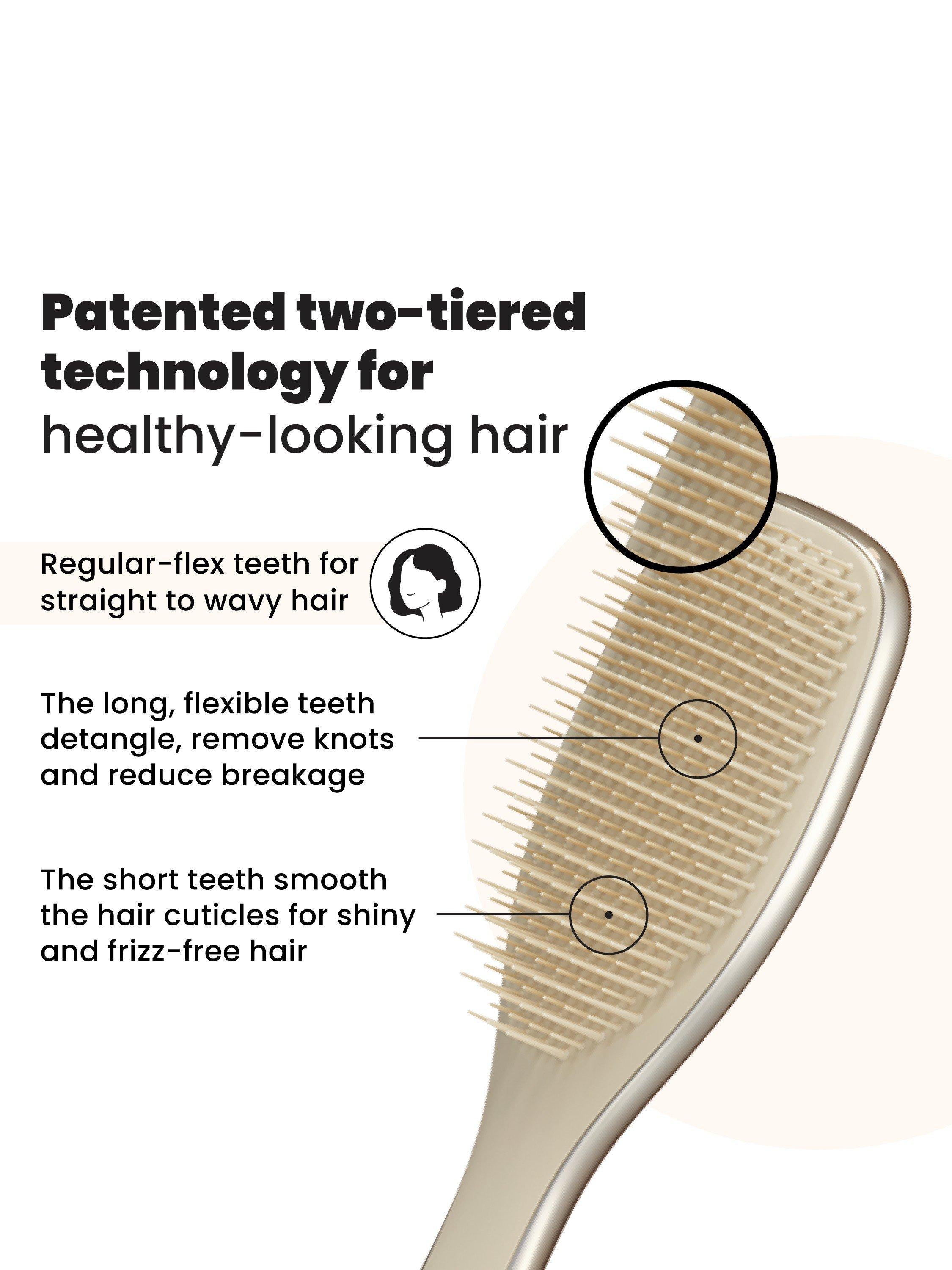 Tangle Teezer Chrome brush Champagne Gold (British brand)