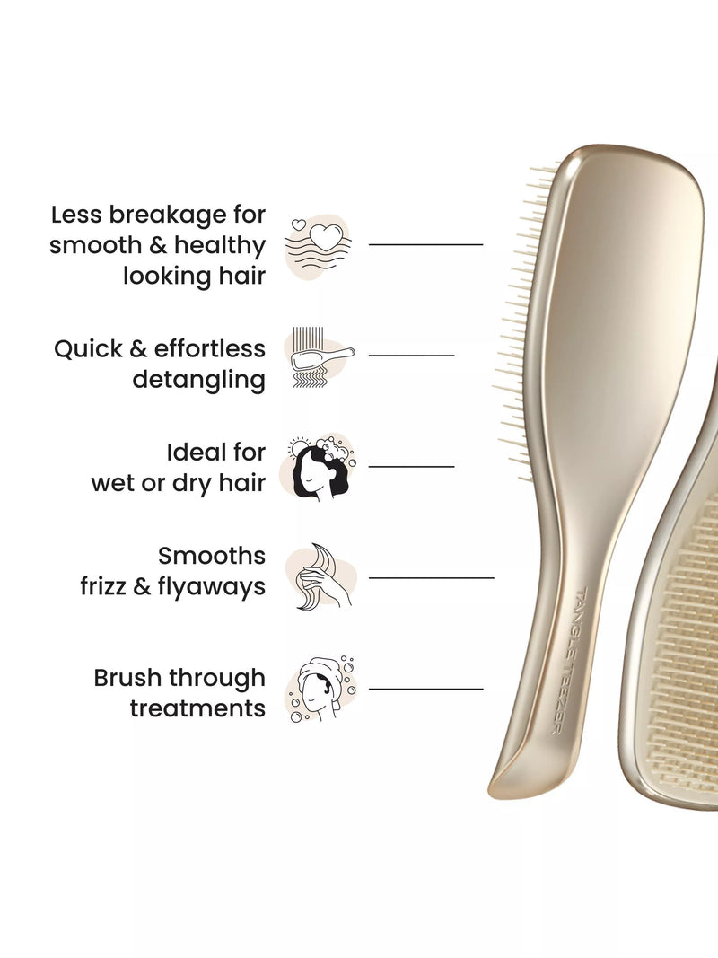 Tangle Teezer Chrome brush Champagne Gold (British brand)