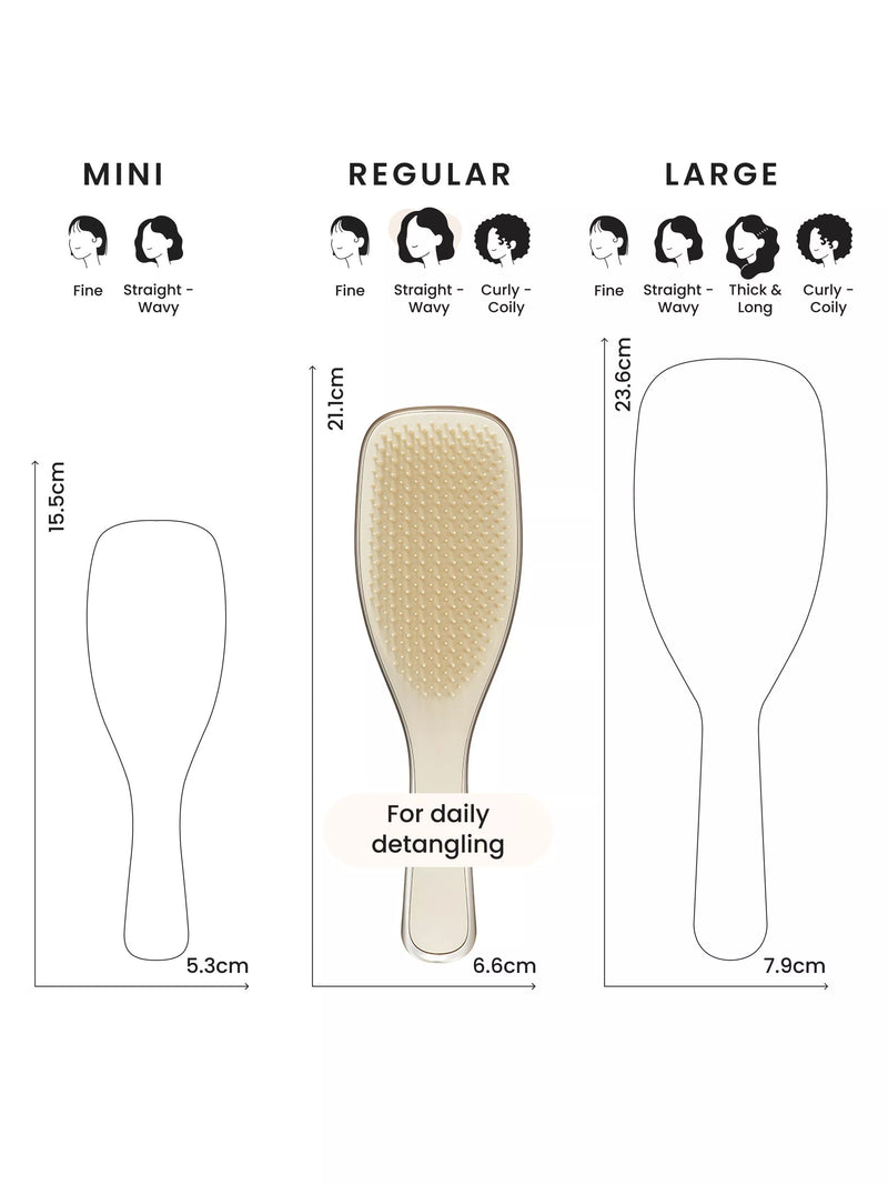 Tangle Teezer Chrome brush Champagne Gold (British brand)