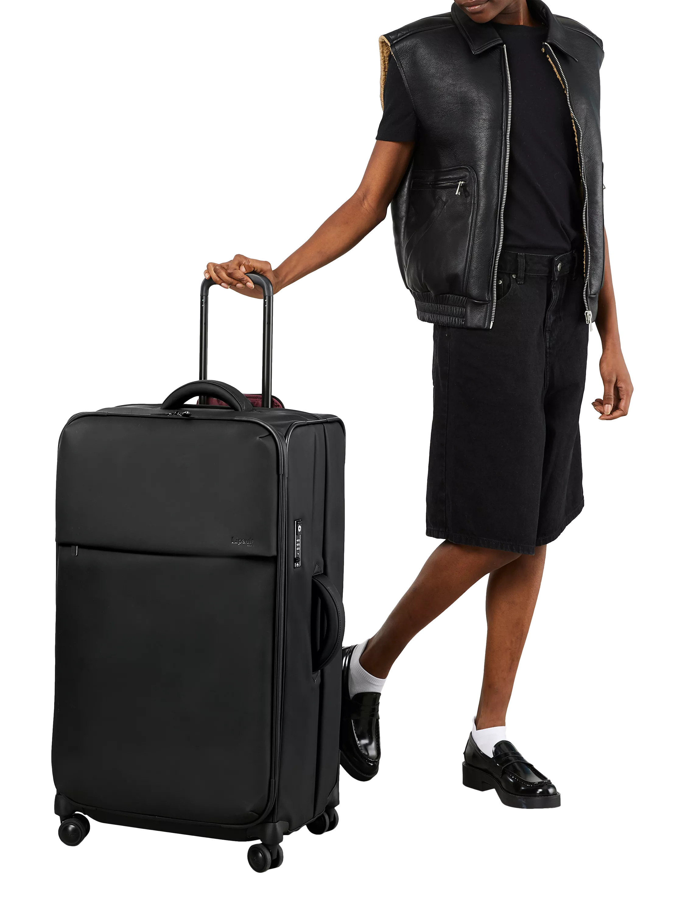 Lipault extra large 79cm suitcase black UK version