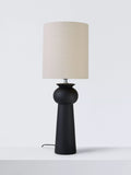 John Lewis Adila black ceramic table lamp (British brand)