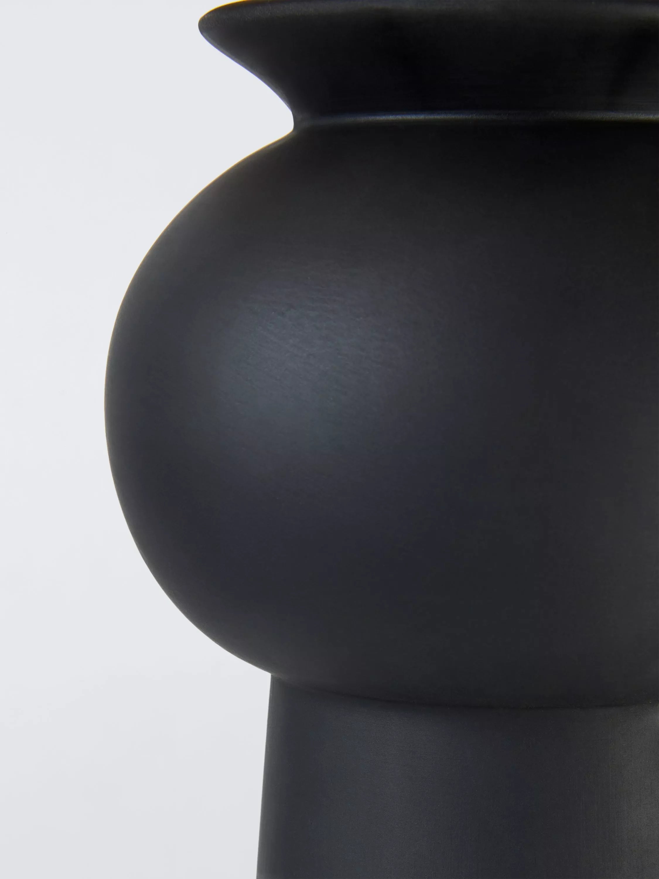 John Lewis Adila black ceramic table lamp (British brand)