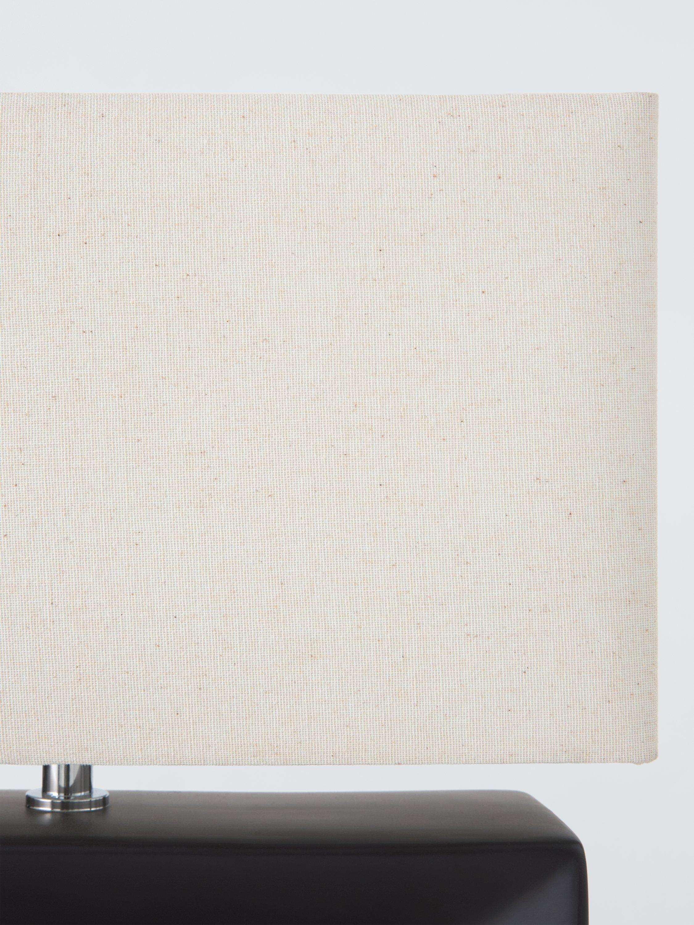 John Lewis Amani short block table lamp black 35cm (British brand)