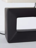 John Lewis Amani short block table lamp black 35cm (British brand)