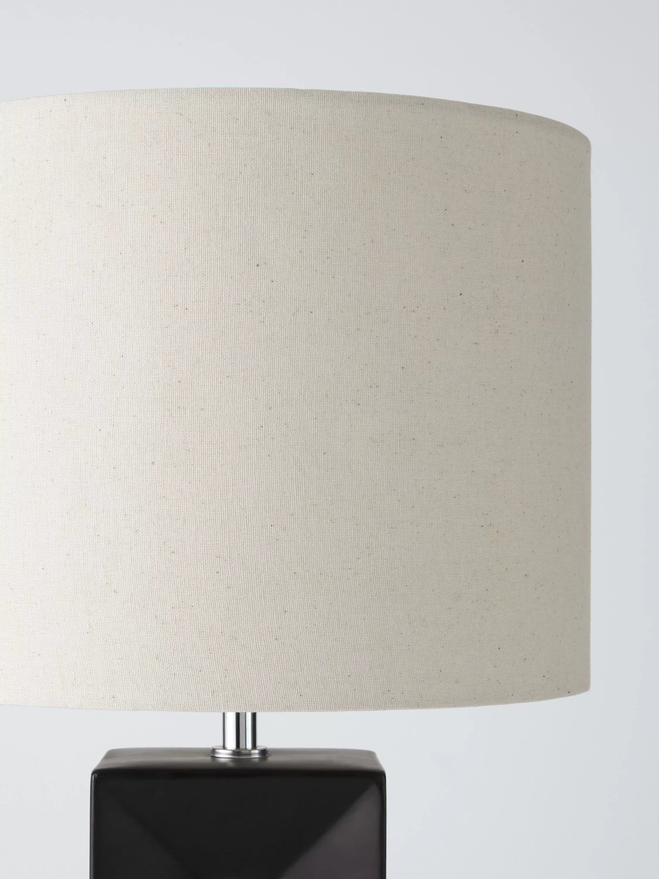 John Lewis Amani Tall Block Table Lamp in black (British brand)