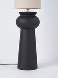 John Lewis ceramic floor lamp black large, UK version